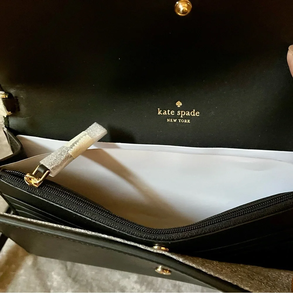 Brand New Kate Spade Madison Lge Black Wallet/ Wristlet - Picture 11 of 11